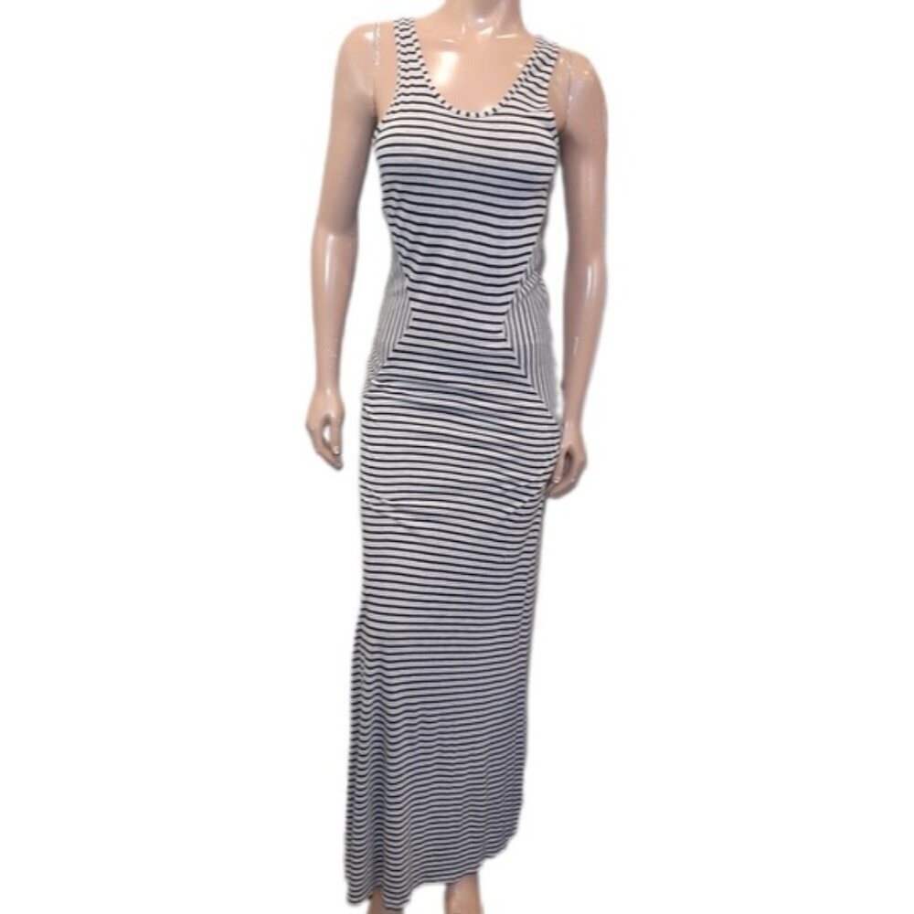 ROMEO & JULIET COUTURE Maxi Dress Striped Sleeveless Fitted Tank Slimming Summer